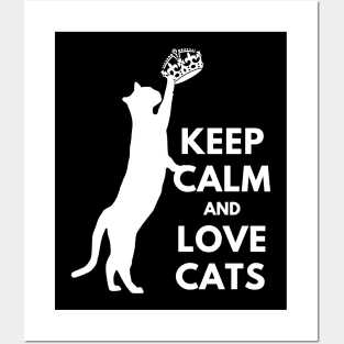 Keep calm and love cats Posters and Art